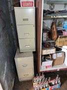 CONTENTS ONLY OF TRAILER-Assorted Household Items, Refrigerator, File Cabinets, and More