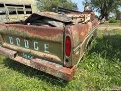 Dodge Truck Bed Trailer with Fuel Tank and Toolboxes, NO TITLE