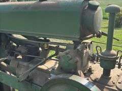 John Deere Unstyled A with Buzz Saw attachment, 1938