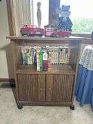 Rolling Media Cabinet (No Contents included)