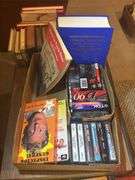 Books, Cassettes, Game and Small Coffee table