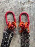 UNUSED QTY OF (2) PALADIN 7 ft Double Legs Lifting Chain Sling