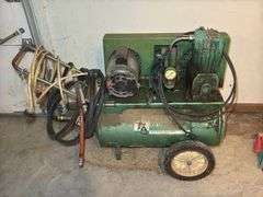 Sears 1 HP 12-Gallon Portable Air Compressor with Hose