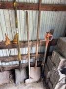 Shovels, Scraper, and a Hand Pump