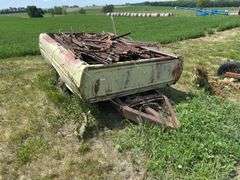Ford Pickup Bed Trailer with T post/Scrap Metal