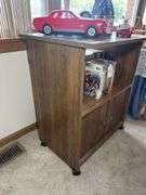 Rolling Media Cabinet (No Contents included)