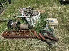 Pallet of Mixed Metal Parts and Tools