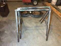 Pair of Metal Sawhorse Stands