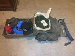 Trail King Backpack, Headnet, and Assorted Hats