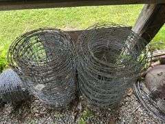 Lot of Rolled Fencing Wire, Partial rolls