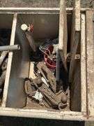 Metal Storage cabinet with Hand Tools and Parts