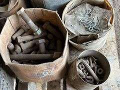 Assorted Hardware: Bolts, Nuts, Washers, and Metal Parts