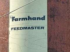 Farmhand Feedmaster Feed Wagon H805-A Model
