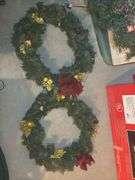 Christmas Holiday Decoration Lot: Trees, Wreaths, and More