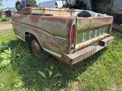 Dodge Truck Bed Trailer with Fuel Tank and Toolboxes, NO TITLE