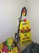 Fly Swatters, Air Bed, Traffic Sign, and Hunting Gear