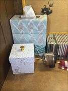 Wall Clock, Corkboard, CD's, and More