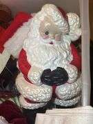 Assorted Holiday Decorations - Santa, Snowmen, Reindeer