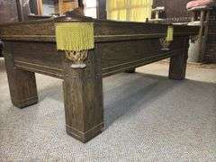 Slate Billiards Table with Accessories