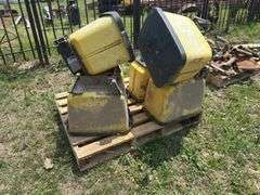 Set of Six John Deere Planter Seed Boxes