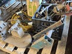 Assorted Tool and Equipment Lot - Motors, Hand Tools, and More