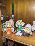 Selection of Glassware, Figurines, Dolls, and Ornaments