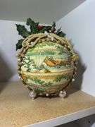 Two Decorative Figurine Balls and House