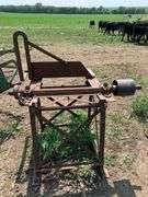 Metal Pipe Cutter on Stand