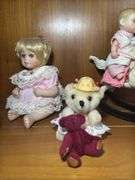 Selection of Glassware, Figurines, Dolls, and Ornaments