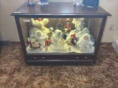 Console TV converted to Lighted Display Cabinet-NO CONTENTS