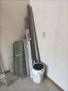 Variety Lot: Flooring, Trim, and Bucket