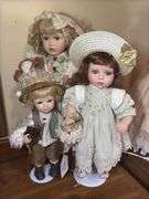 Collection of Porcelain Dolls