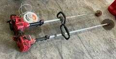 Two Red Gas Powered Weed Wackers