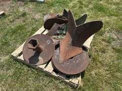 Farm Equipment: Assorted Plow Head and Discs