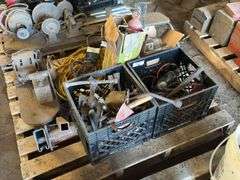 Assorted Tool and Equipment Lot - Motors, Hand Tools, and More
