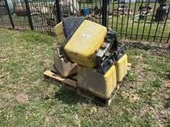 Set of Six John Deere Planter Seed Boxes