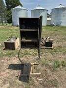 Metal Shop Cabinet with Unique Stand