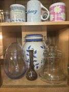 Variety of Cups, Glasses, and Canisters
