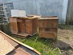 Collection of Wood Furniture Components and Other Items