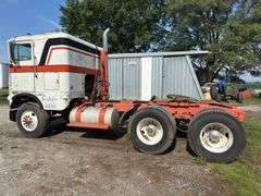 White Freightliner Cabover Tractor Truck