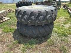 Pair of Tractor Tires, Size 20.8-38 on 18" Rims