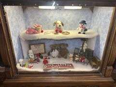 Dolls, Stuffed Animals and Miniatures-Contents ONLY Display Case NOT INCLUDED