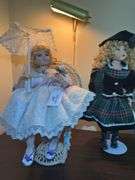 Two Collectible Porcelain Dolls