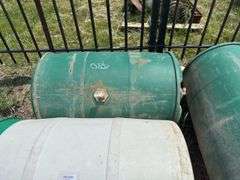 Three Assorted Plastic Drums