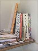Household Items - Cookbooks, Cleaning Supplies, Basket, and More