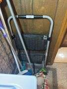 StepRight by Werner Step Stool, Cleaning Supplies and Shelf Contents