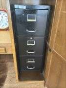 Three-Drawer Metal Filing Cabinet