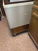Rolling Cabinet with Sliding Doors