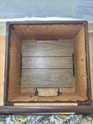 Upholstered Storage Ottoman with Cat Hole and Cushions
