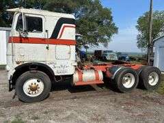 White Freightliner Cabover Tractor Truck